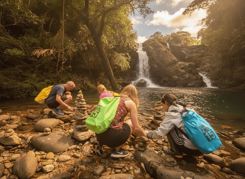 Group travel reduces expenses and increases safety on narrow, winding roads